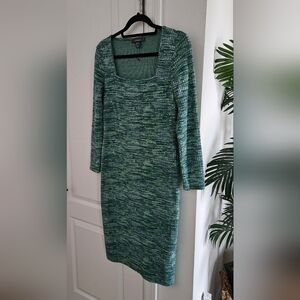 Primark Green Long Sleeve Knit Dress